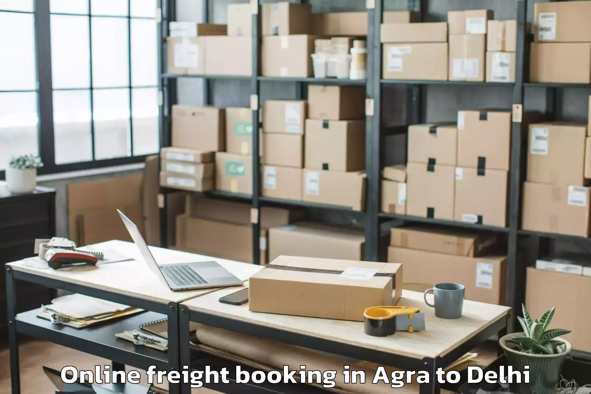 Book Agra to Delhi Cantonment Online Freight Booking